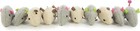 Smartykat Skitter Critters Cat Toy Catnip Mice Gray Beige Set Of 10  value Pack 
