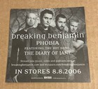 Breaking Benjamin - Phobia Rare Promo Sticker 2006