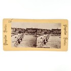 Stockholm Sweden Vasa Bridge Stereoview C1880 Swedish Vasabron Street  H1742