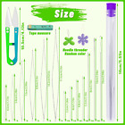 86 Pcs Beading Needles Set 6 Sizes Big Eye Seed Bead Needles long Straight Beadi
