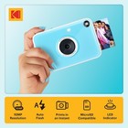 Kodak Printomatic  Instant Camera Bundle  blue  10mp W  Pink Case  20 Zink Paper