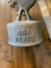 Antique Cast Iron Rooster Fence Post Topper - Finial - Primitive Farm - Folk Art