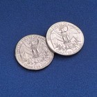 Double Sided Quarter - Tails Side - Gimmick Coin Trick - Easy To Do Street Magic
