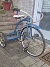 Vintage Prewar Mercury Pacemake Ramshorn Antique Tricycle Large 20  Rim Bicycle 