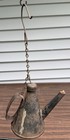 Antique Gem Mfg  Miner   s Teapot Oil-wick Cap Lamp