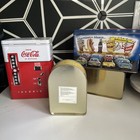Cool Coca Cola Lot Of Tins And Tin With Truck Great Condition Collectors Items