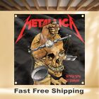 Metallica Harvester Of Sorrow 4 x4  Banner Album Cover Art Fabric Poster Flag