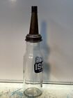 Standard Iso-vis Motor Oil Bottle Spout Cap Glass Vintage Style Gas Station