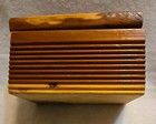 Vintage Wood Wooden Jewelry Trinket Hinged Box  Red River Nm New Mexico