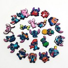 22pcs Cartoon Character Stitch Series For Croc Accessories Shoe Jewelry Charms