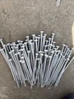 White Aluminum Rain Gutter Nails Spikes 7  Pack Of 100 New
