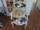 Stunning Folk Art Look Needlepoint Pillow Aubusson Style Pillow Cover 21x17