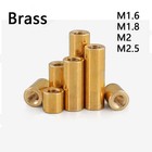 Brass Lengthen Round Nuts Standoff Spacer Pillar M1 6 M1 8 M2 M2 5