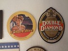 Lot Of 5 Beverage Beer Bar Coasters Paper Composite Vintage