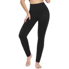 Women Winter Fleece Lined Leggings Warm Pants High Waisted Stretchy Thick