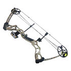 40-70 Lb Black   Green   Tree Camouflage Camo Archery Hunting Compound Bow 75 55