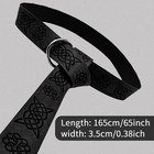 Medieval Embossed Viking Vegvisir Leather Belt Retro Renaissance Knight Belt