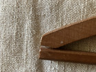 Pair 1930s Vintage Hilo  Hawaii White Star Laundry Wooden Advertising Hangers