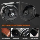 110-125db Loud High   Low Tone Snail Horn For Kia Sportage Rio Hyundai Accent X2