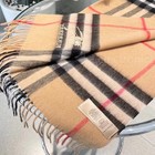 Nwt Burberry Scarf 100  Cashmere Check Plaid 168x30cm   Made In Scotland Unisex 