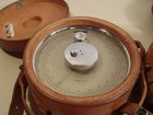 Vintage Surveying Altimeter Lot Of 2 Leather Case American Paulin Model Sa-1 Usa