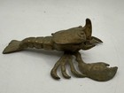 Vintage Brass Figural Lobster Crawfish Match Safe Vesta 6 5    Long