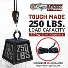3 8  Block And Tackle Pulley System  Adjustable Hoist For Lifting Gear  Outdo   