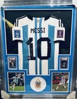 Lionel Messi Argentina World Cup 2022 - Signed Jersey Framed   Icons Coa