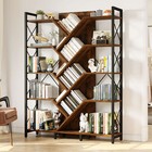 71  Tall Tree Bookcase Etagere Bookshelf Open Storage Display Rack Rustic Brown