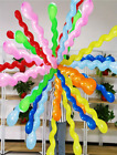 50pcs 40in Vibrant Rainbow Twisted Latex Balloons - Colorful Party Decor - New