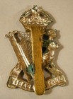 Wwi Royal Irish Rifles Cap Badge C  1917
