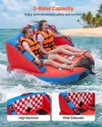 Vevor Towable Tubes For Boating 2-rider Inflatable Water Sports Boating Tubes