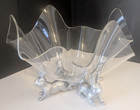 Arthur Court 2004 Bunny Rabbit Stand Acrylic Handkerchief Bowl Nib
