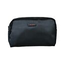 Tumi For Delta Air Lines Black Fabric Toiletry Makeup Amenity Travel Kit Bag