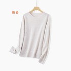 100  Wool Knitted Round Neck Pullover Loose Wool Sweater Womens Jumpers Tops