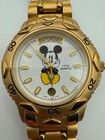 Vintage 90s Disney Catalog Exclusive Mickey Mouse Stainless Gold Tone Watch