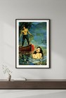          1950s Pin-up Art Poster - Retro Mid-century Modern  mcm  Advertisement