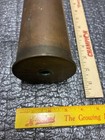 Brass Artillery Shell Projectile W  Threaded Fuse  Fa   N Markings  Militaria
