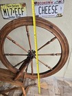 Antique Wooden Spinning Wheel 41 x41  Large Handmade 
