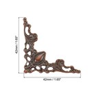 42mm Metal Book Corners  100pcs Photo Corners Book Corners  Dark Bronze