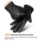 Men s Genuine Leather Winter Warm Gloves 3m Thinsulate Insulated Hand Made