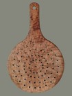 Vintage Primitive Wooden 14  Strainer Incredible Birdseye Maple