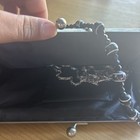 Vintage Black   Silver Sequin Evening Clutch     Elegant Handbag With Chain Strap