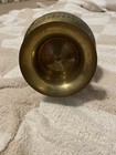 Vintage Brass Hand Carved Indian Vase India 993