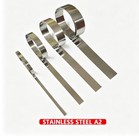 A2 304 Stainless Steel Flat Bar Metal Strip Foil Band Roll Sheet 0 1mm-1mm Thick