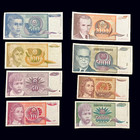 Yugoslavia 14 Banknote Set Hyperinflation 5 50 100 500 Million Dinara Circulated