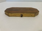 Vtg Houbigant Art Deco Compact Double Mirrored Powder Makeup Case Gold Tone