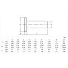 M8 8mm Countersunk Flat Head Solid Copper Rivet Nut Insert Nuts