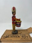 Working - Vintage 1940s Marx Tin Litho Wind Up George The Drummer - Beats Drum