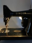 1950s Singer 99k Sewing Machine Vintage With Bug Eye Lamp - 3 4 Size Works Read